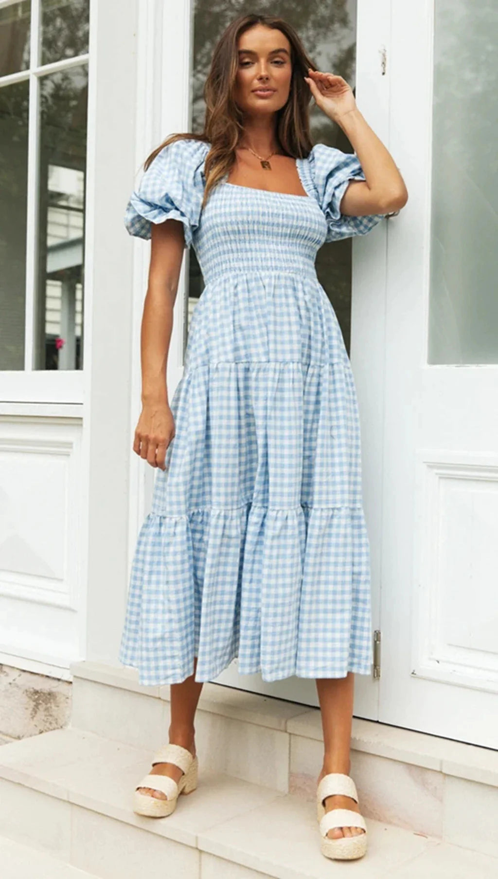 Women-Spring-Summer-Style-Dress-Lady-Casual-Short-Lantern-Sleeve-Square-Collar-Plaid-Printed-Dress-SS3889_b1be8173-e274-4daa-bd9a-b58a95f4b813.webp